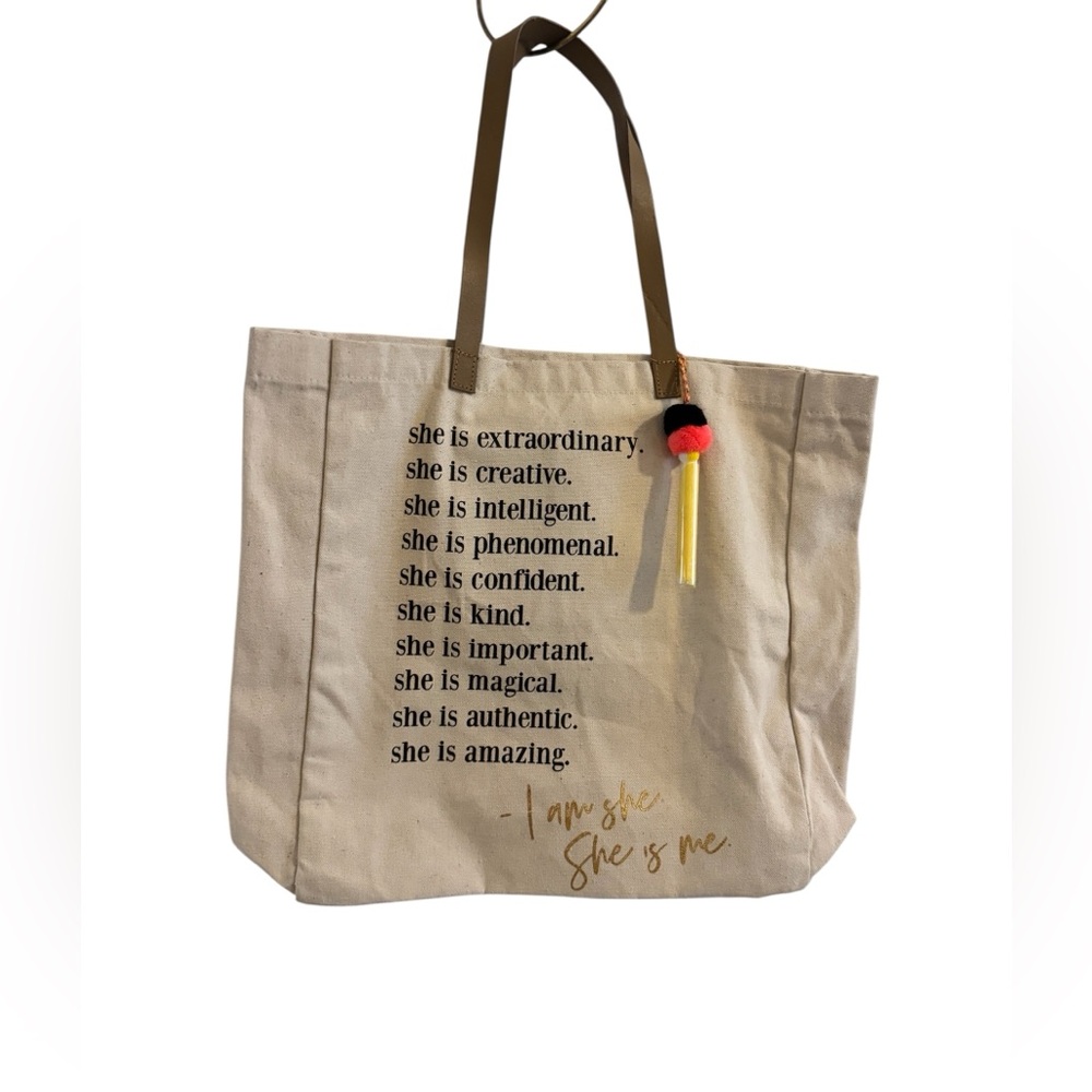 NWT Beige Inspirational Women’s Proud Tote Bag